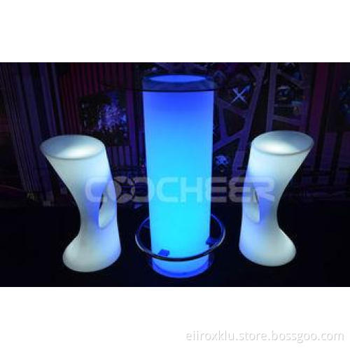 Lithium Rechargeable Battery illuminated led furniture for